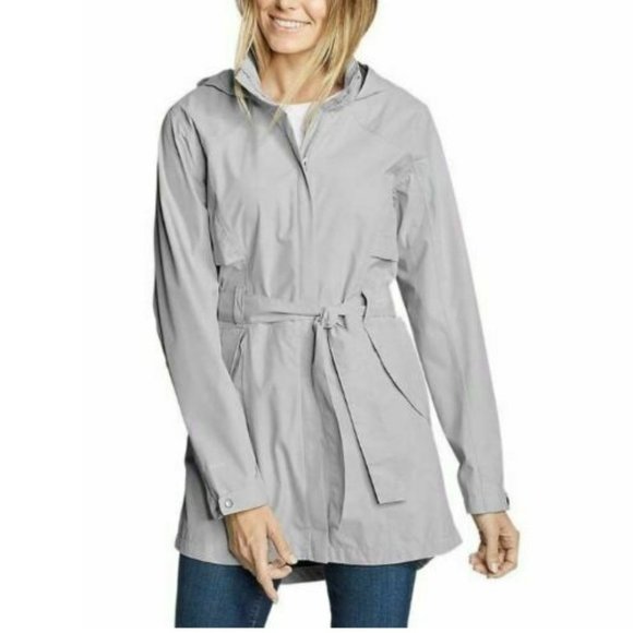 Eddie Bauer Jackets & Blazers - Eddie Bauer Womens Gray Kona Trench Coat